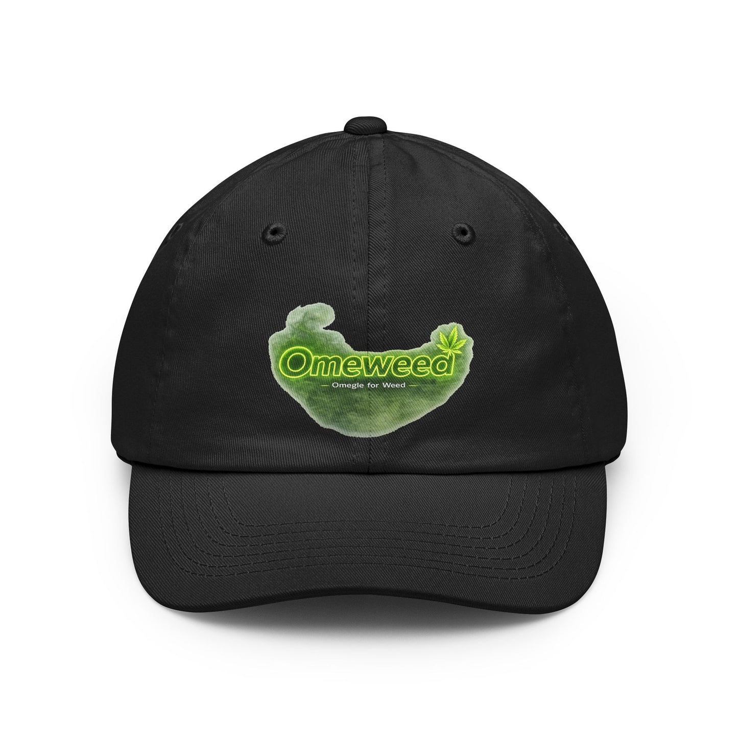 Dad Hat — 'Omeweed' Green Leaf Logo Cap