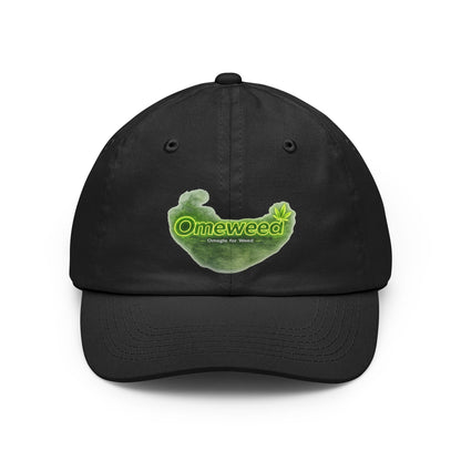 Dad Hat — 'Omeweed' Green Leaf Logo Cap