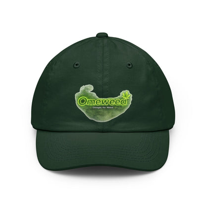 Dad Hat — 'Omeweed' Green Leaf Logo Cap