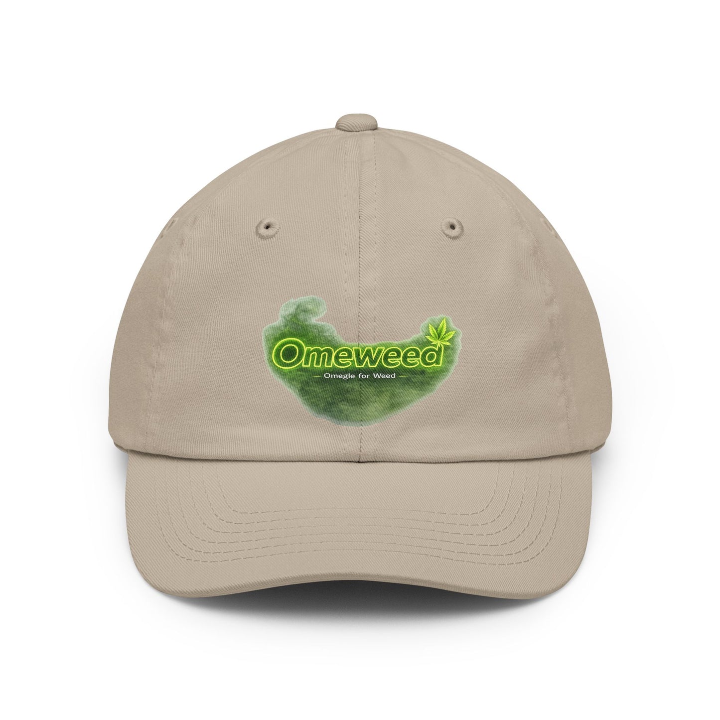 Dad Hat — 'Omeweed' Green Leaf Logo Cap