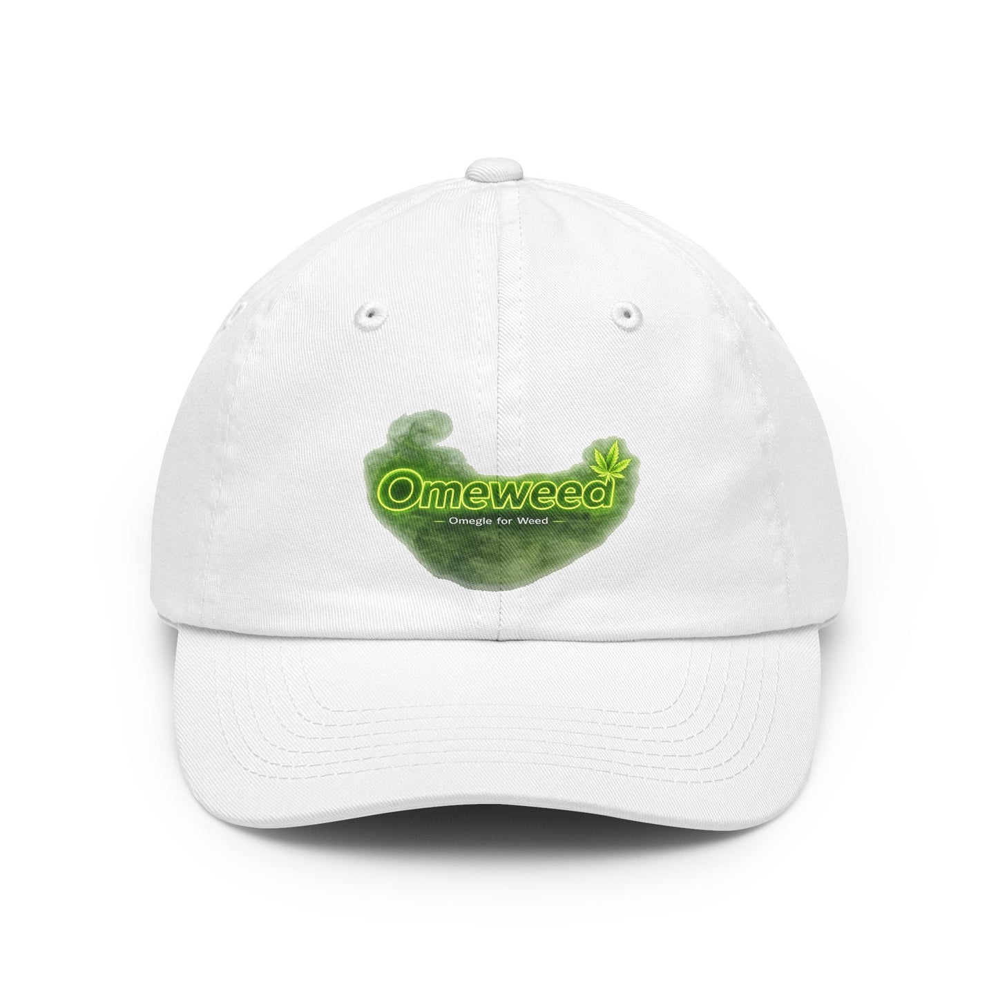 Dad Hat — 'Omeweed' Green Leaf Logo Cap