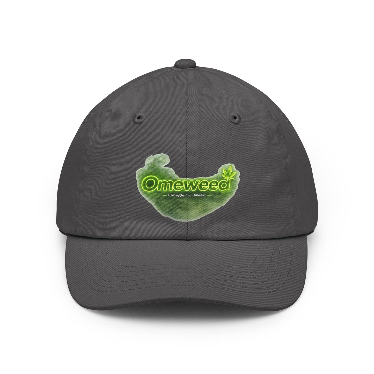 Dad Hat — 'Omeweed' Green Leaf Logo Cap
