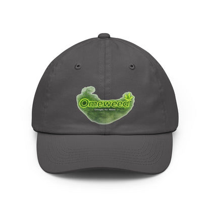 Dad Hat — 'Omeweed' Green Leaf Logo Cap