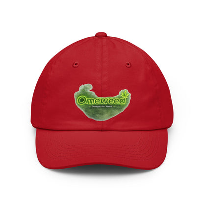 Dad Hat — 'Omeweed' Green Leaf Logo Cap