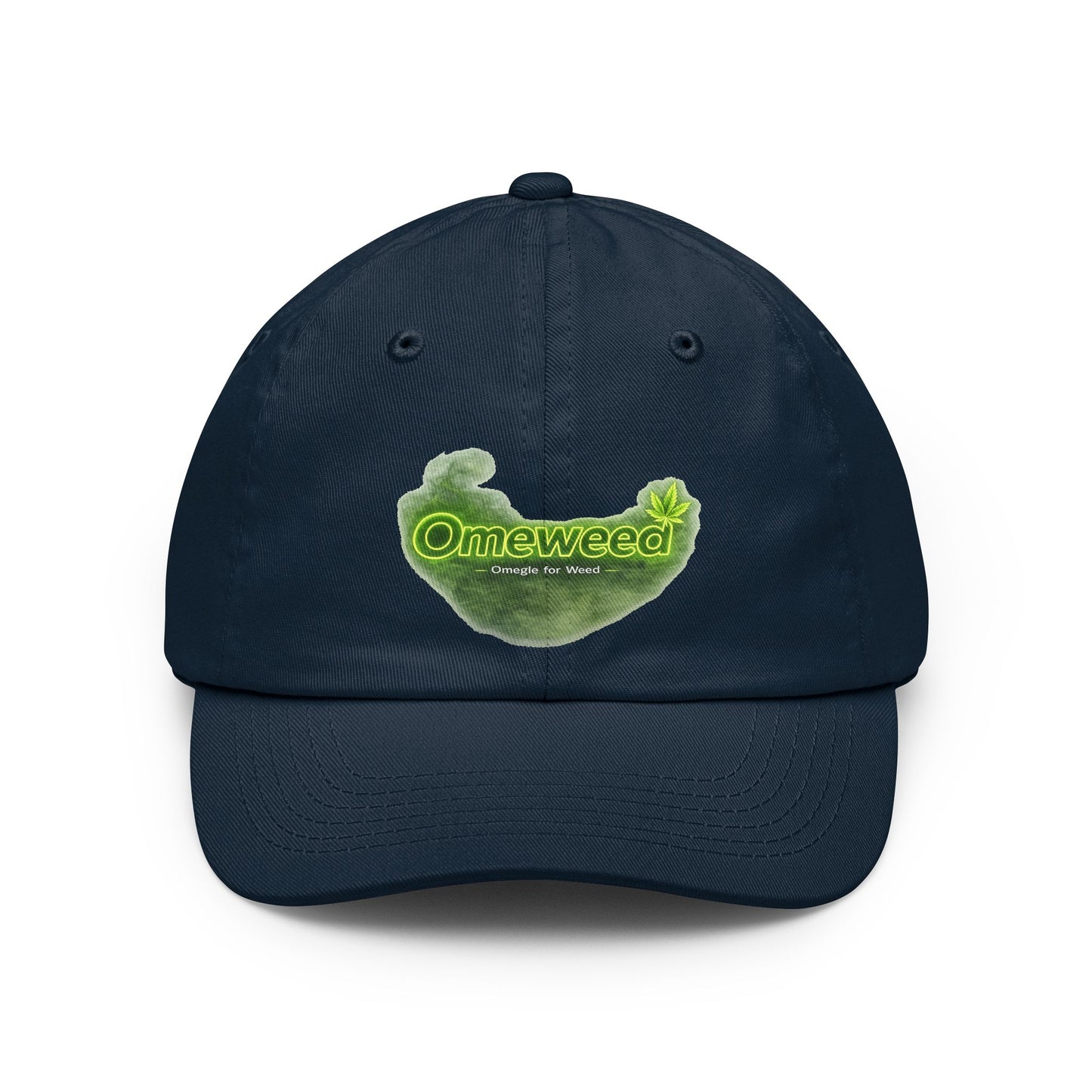 Dad Hat — 'Omeweed' Green Leaf Logo Cap